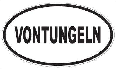 VONTUNGELN - Oval Sticker