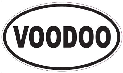 VOODOO - Oval Sticker