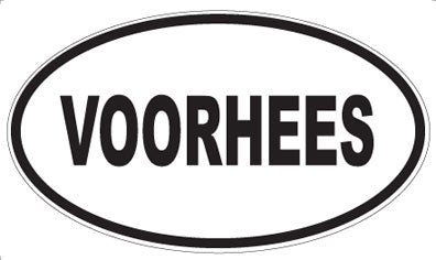 VOORHEES - Oval Sticker