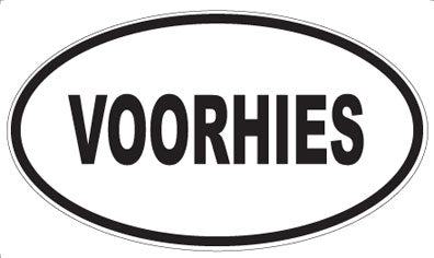 VOORHIES - Oval Sticker