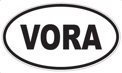 VORA - Oval Sticker
