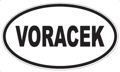 VORACEK - Oval Sticker