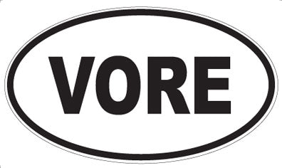 VORE - Oval Sticker