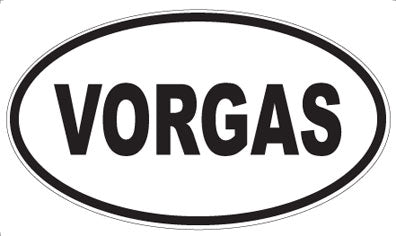 VORGAS - Oval Sticker