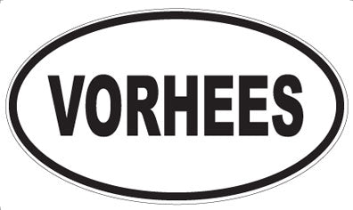 VORHEES - Oval Sticker