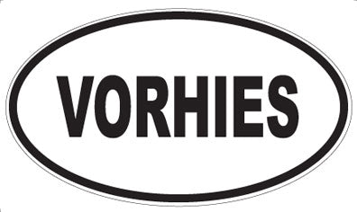 VORHIES - Oval Sticker