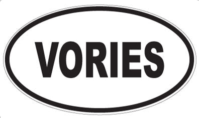 VORIES - Oval Sticker