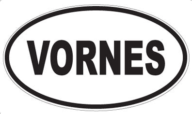 VORNES - Oval Sticker