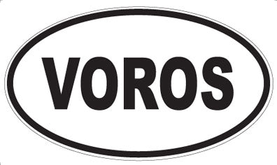 VOROS - Oval Sticker