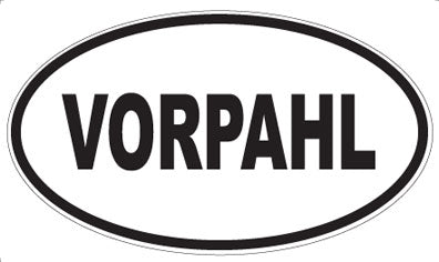 VORPAHL - Oval Sticker