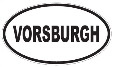 VORSBURGH - Oval Sticker
