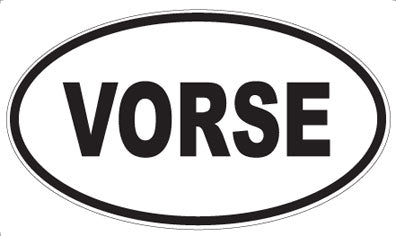 VORSE - Oval Sticker