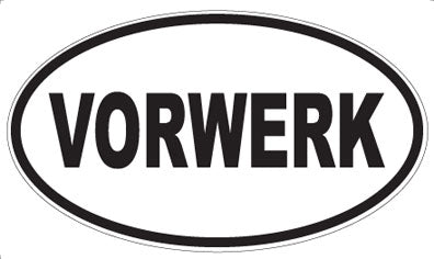 VORWERK - Oval Sticker