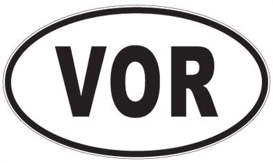 VOR - 3 Letter Initials Oval Magnet