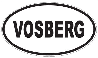 VOSBERG - Oval Sticker