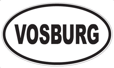 VOSBURG - Oval Sticker