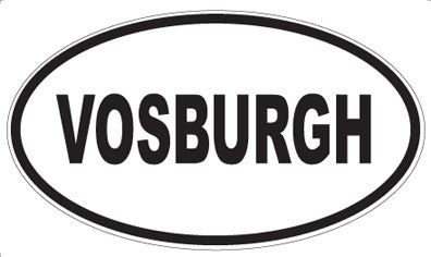 VOSBURGH - Oval Sticker