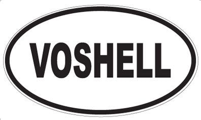 VOSHELL - Oval Sticker