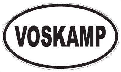 VOSKAMP - Oval Sticker