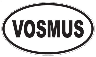 VOSMUS - Oval Sticker