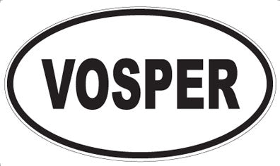 VOSPER - Oval Sticker