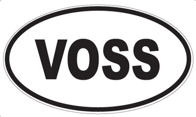 VOSS - Oval Sticker