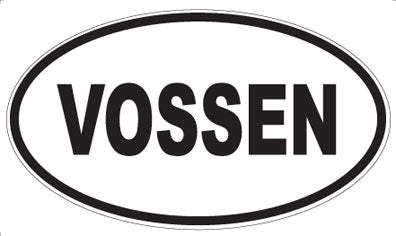 VOSSEN - Oval Sticker