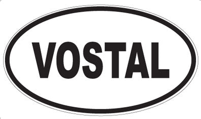 VOSTAL - Oval Sticker