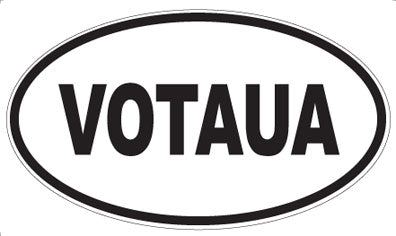 VOTAUA - Oval Sticker