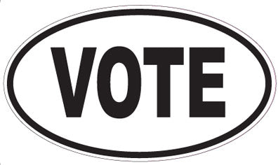 VOTE - Oval Sticker