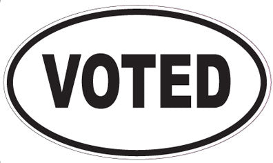 VOTED - Oval Magnet