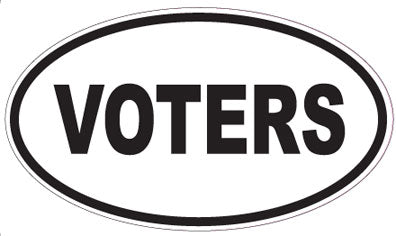 VOTERS - Oval Sticker