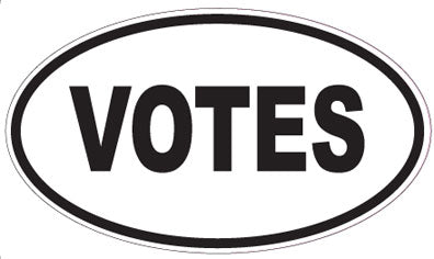 VOTES - Oval Magnet