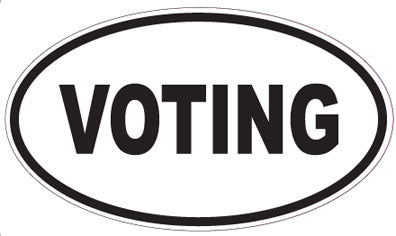VOTING - Oval Sticker