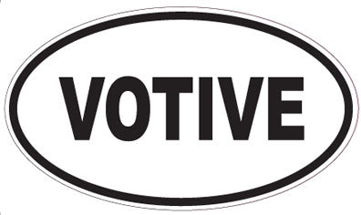 VOTIVE - Oval Sticker