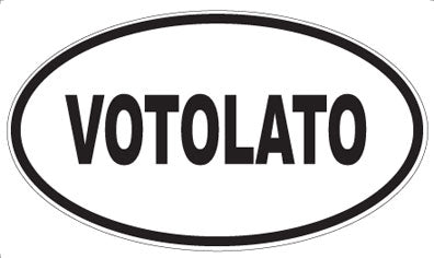 VOTOLATO - Oval Sticker