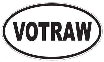 VOTRAW - Oval Sticker