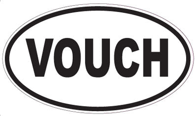 VOUCH - Oval Magnet