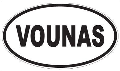 VOUNAS - Oval Sticker