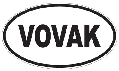 VOVAK - Oval Sticker