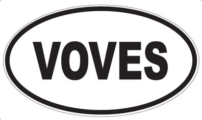 VOVES - Oval Sticker