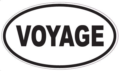 VOYAGE - Oval Sticker