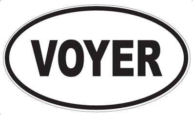 VOYER - Oval Sticker