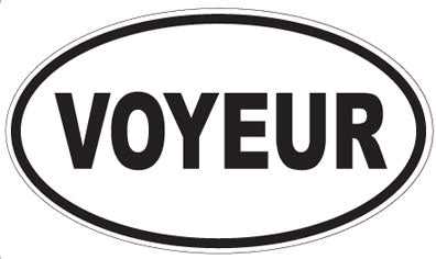 VOYEUR - Oval Sticker