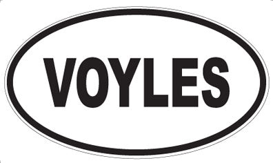 VOYLES - Oval Sticker