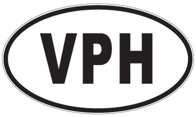 VPH - 3 Letter Initials Oval Magnet
