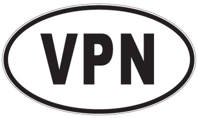 VPN - 3 Letter Initials Oval Magnet