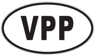 VPP - 3 Letter Initials Oval Magnet