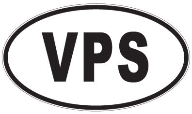VPS - 3 Letter Initials Oval Magnet