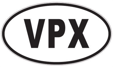 VPX - 3 Letter Initials Oval Magnet